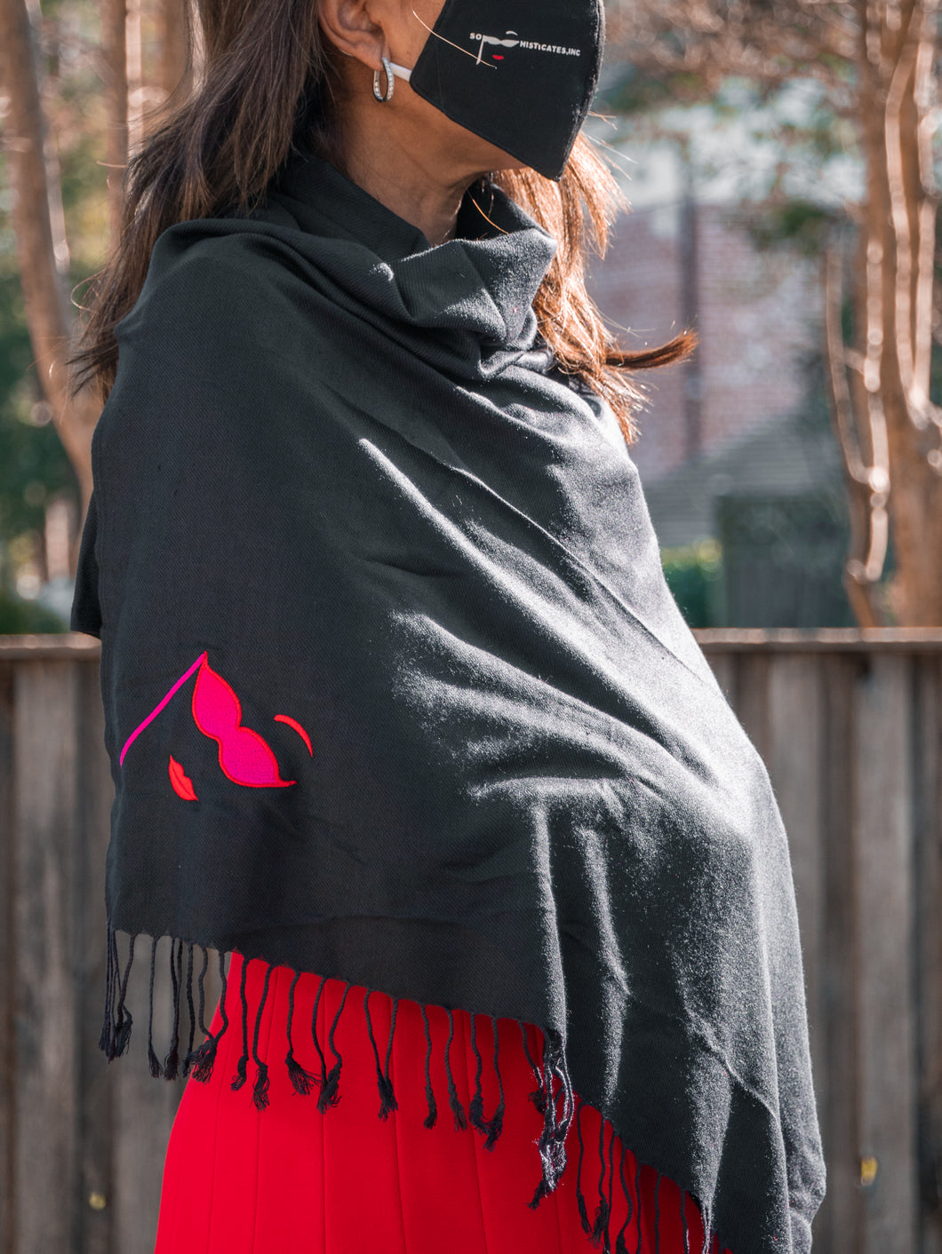 Embroidered Pashmina Wrap